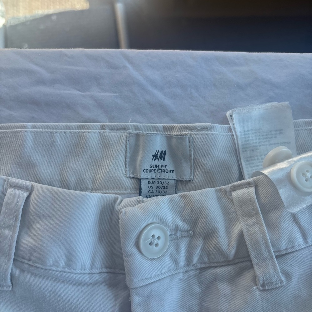 H&M Slim Fit Light Gray Pants